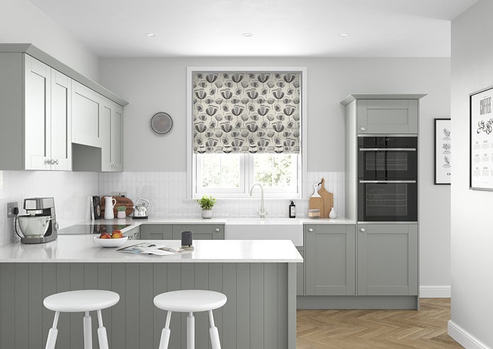 Helix, Grey - Twist&Fit Roman Blind - Image 5